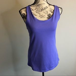 M GAP Crossback Purple tank top with built in bra